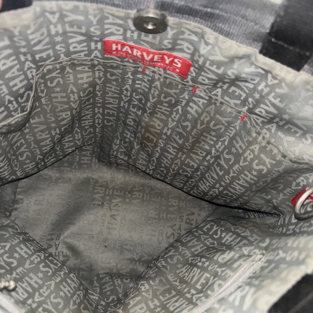 Harveys the Original Seatbelt Black Chunky Woven Tote Bag 11x11x4 - Picture 4 of 4